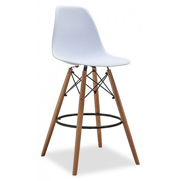 Стул барный ESF Y-971B белый/коричневый