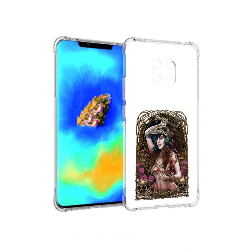 Чехол MyPads красивая девушка рисунок для Huawei Mate 20 Pro