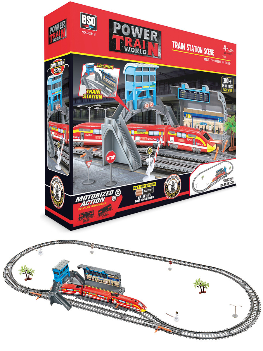 

Железная дорога Город Игр Станция экспресса GN-7830/красный, 300 см