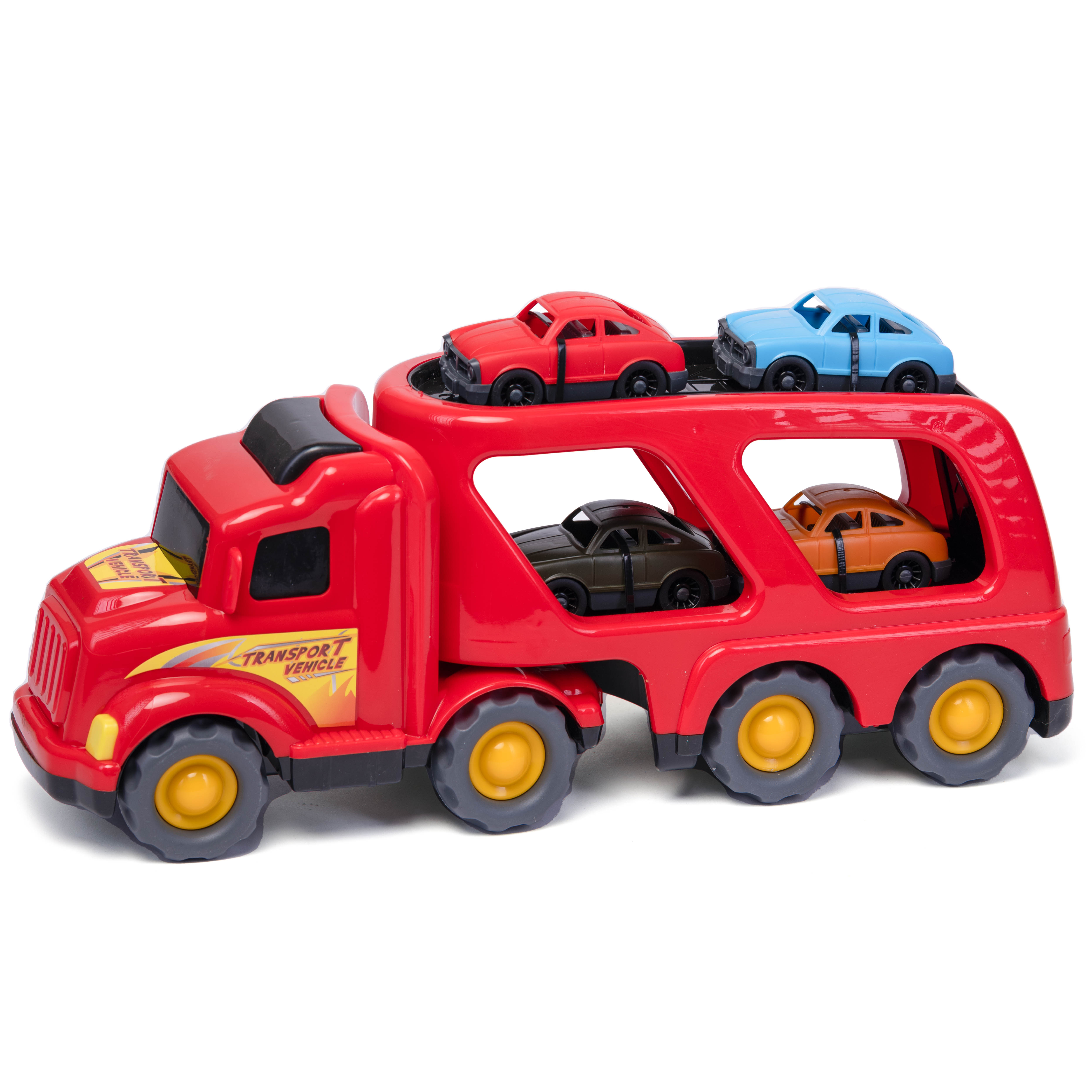 

Автовоз с машинками Нижегородская игрушка Car Hauler Красный 257