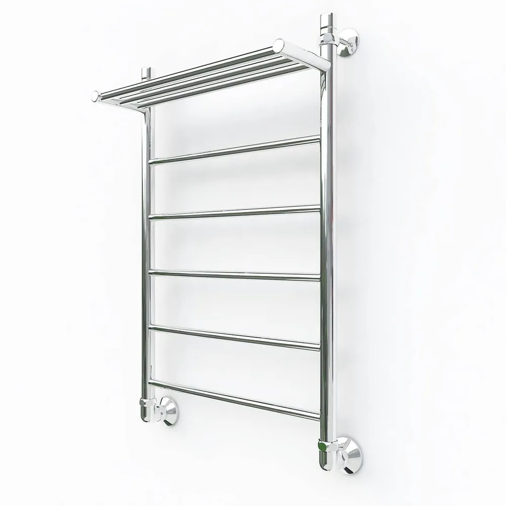 

Полотенцесушитель водяной Bonna Diomed 600x600, с полкой, Хром, BN4W-H600W600-VP