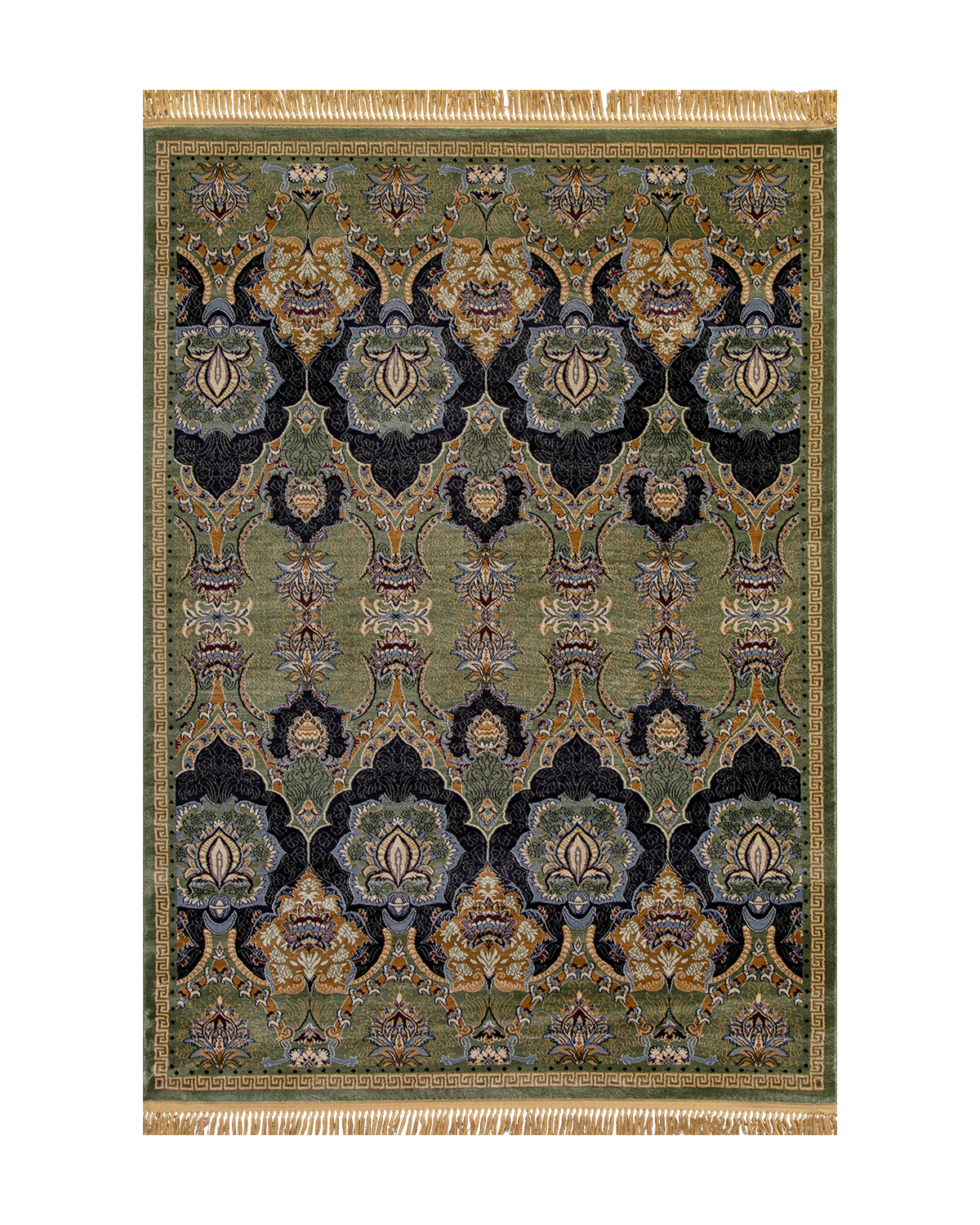 

Ковёр Merinos Buhara 80x140 прямоугольный зелёный D435