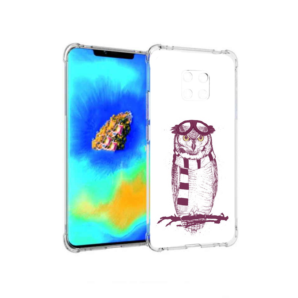 

Чехол MyPads сова-летчик для Huawei Mate 20 Pro, Прозрачный, Tocco