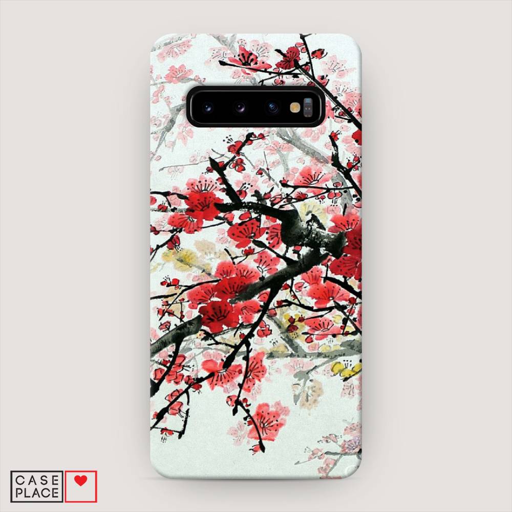 

Пластиковый чехол "Сакура" на Samsung Galaxy S10, 27020-3