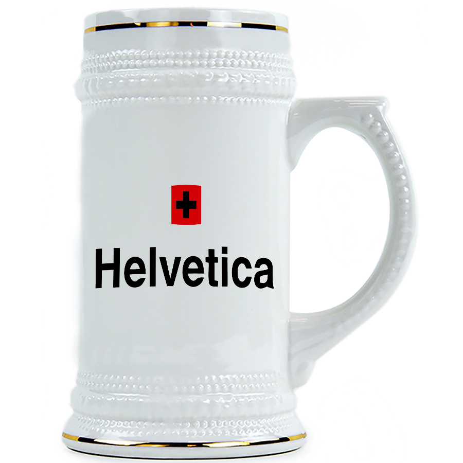 фото Пивная кружка drabs helvetica , гельветика