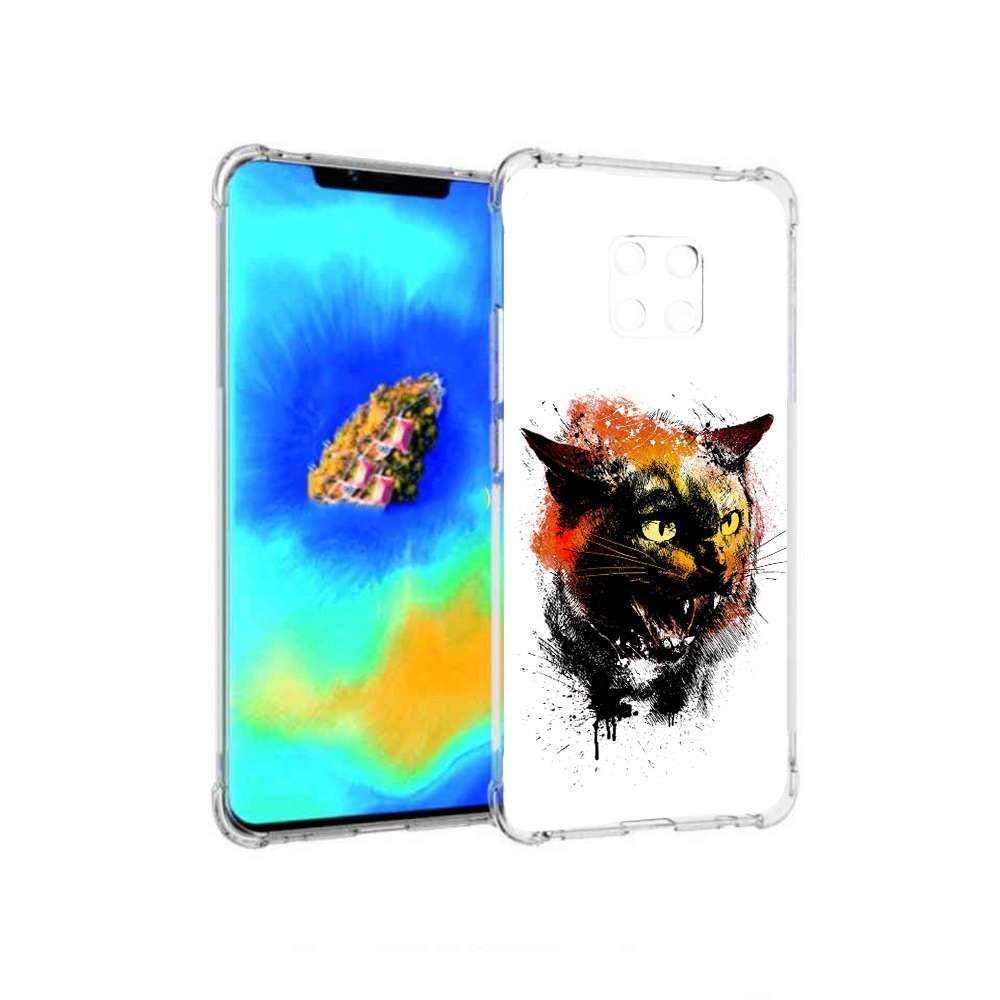 

Чехол MyPads сиамский кот для Huawei Mate 20 Pro, Прозрачный, Tocco