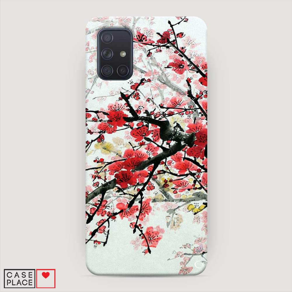 

Пластиковый чехол "Сакура" на Samsung Galaxy A71, 29020-3