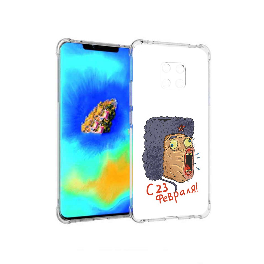 

Чехол MyPads 23 февраля смешная эмоция для Huawei Mate 20 Pro, Прозрачный, Tocco
