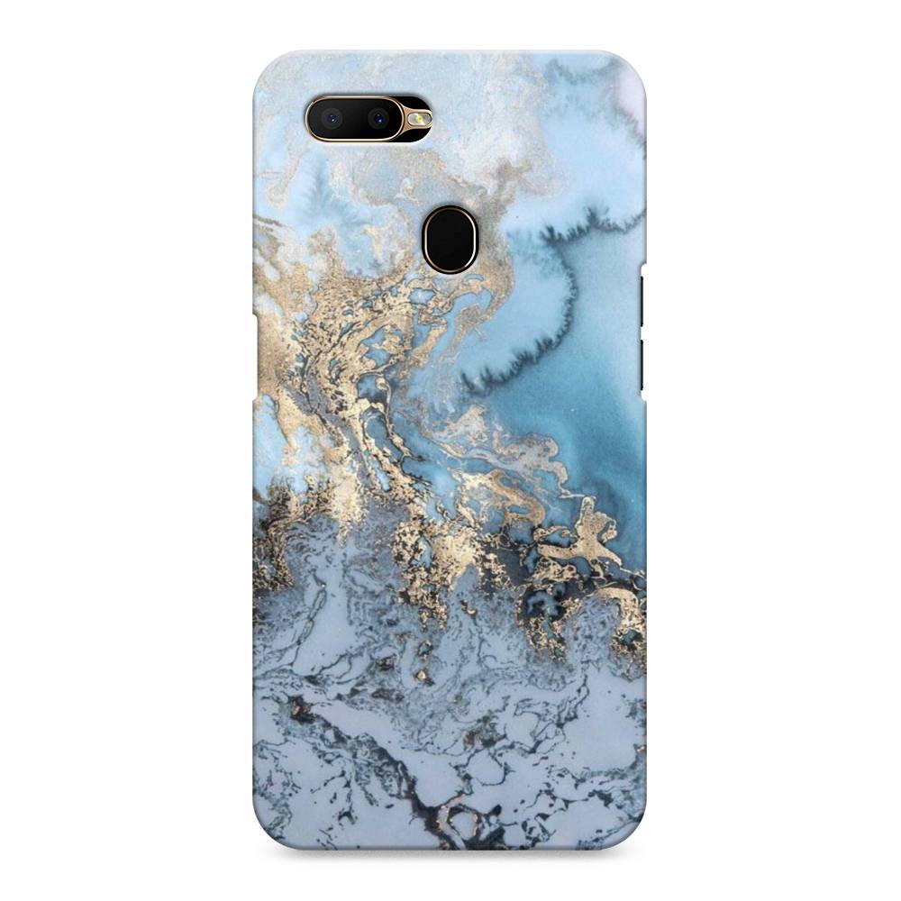 

Пластиковый чехол "Морозная лавина синяя" на Oppo A5s, 252320-2