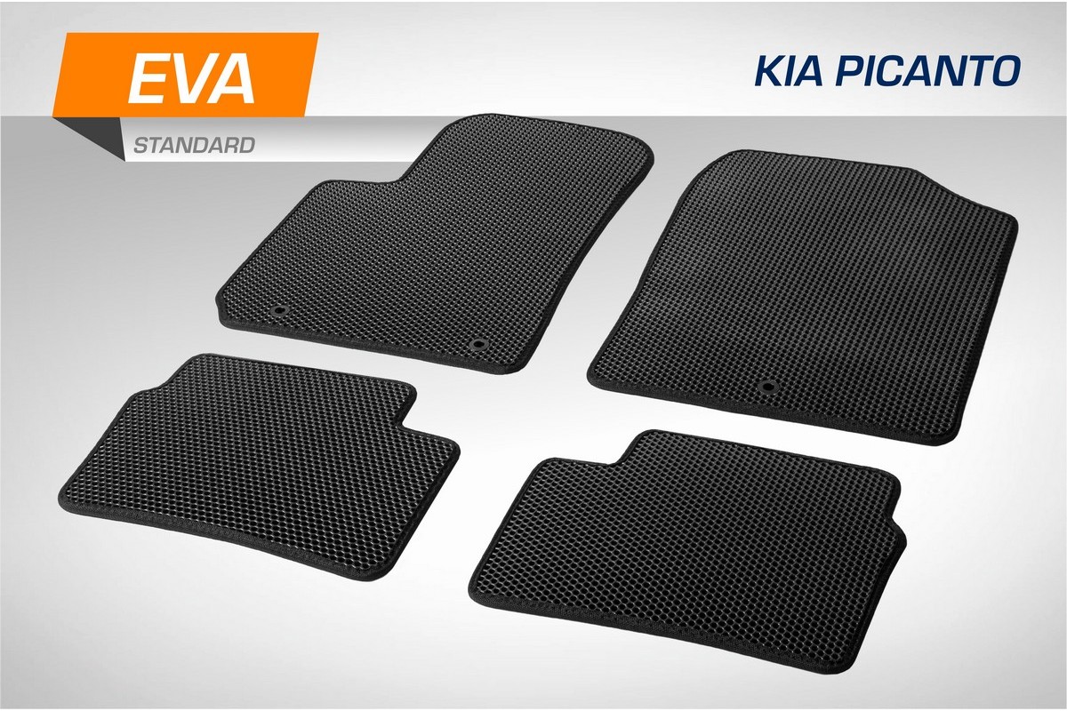 Коврики в салон AutoFlex EVA Standard Kia Picanto III HB 2017-, 4 ч., 6280801
