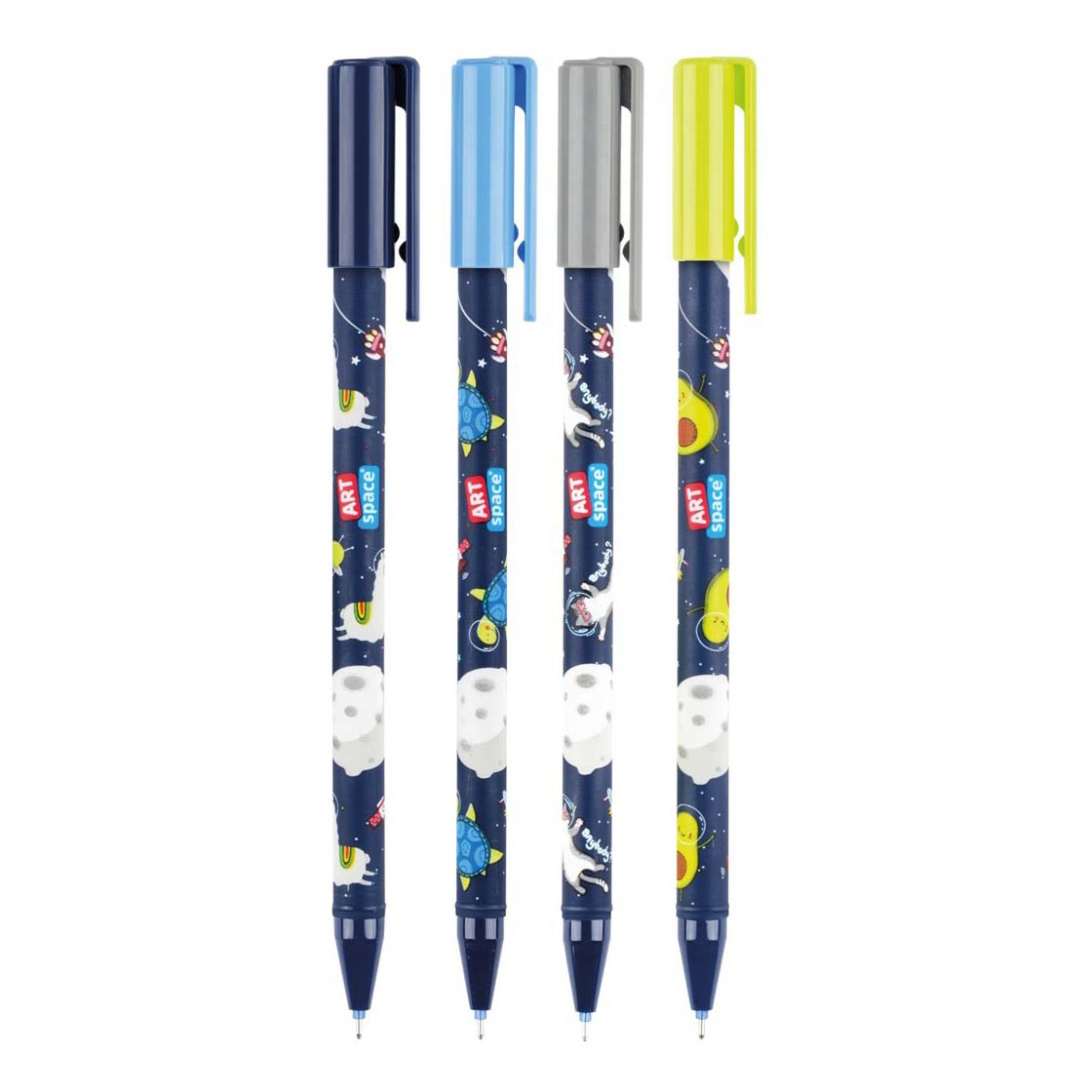 Ручка гелевая стираемая ArtSpace Космические приключения пишущий узел 0,35 мм цвет синий