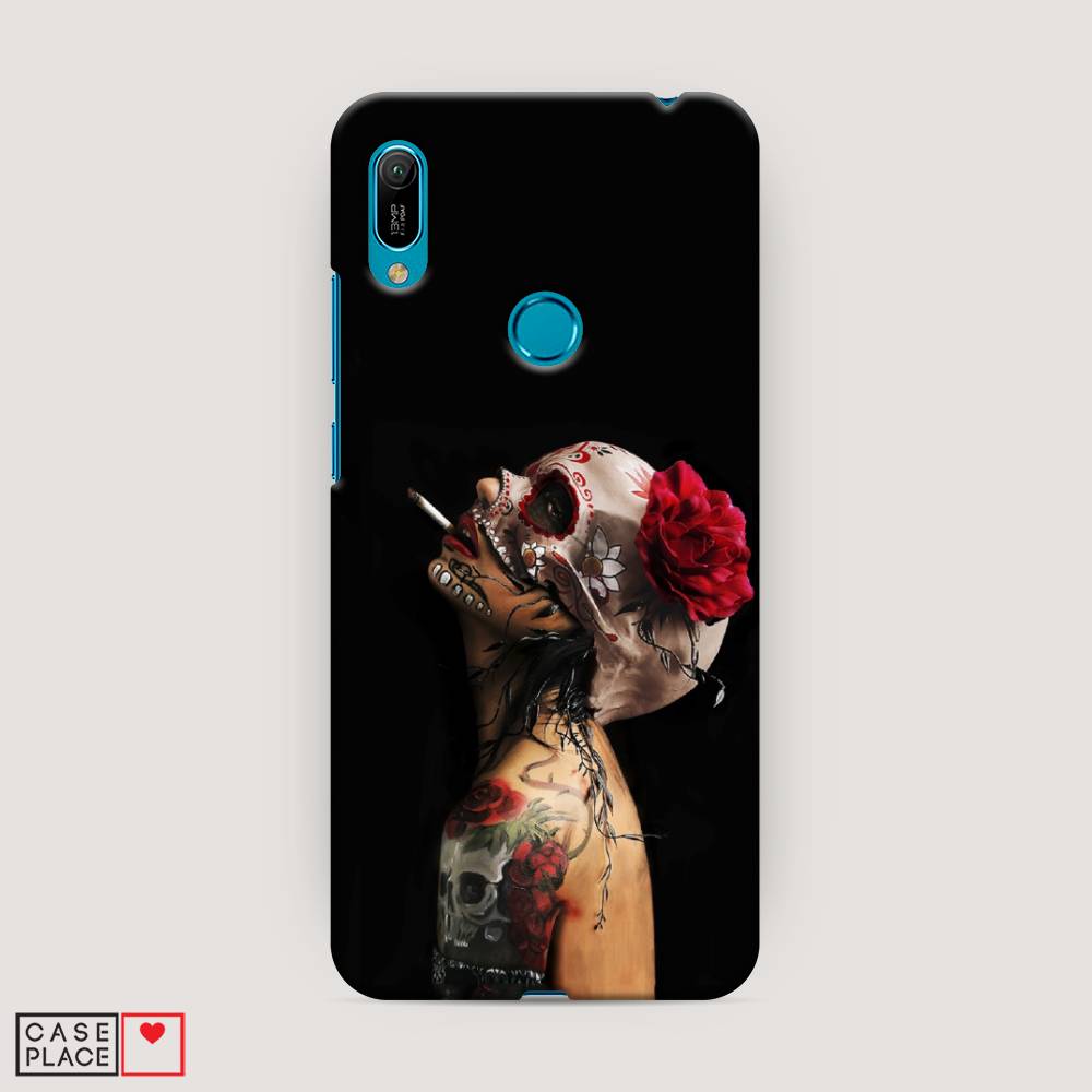 

Чехол Awog "Девушка с черепом" для Huawei Y6 2019