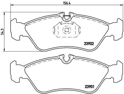 

Комплект тормозных колодок Brembo P50082