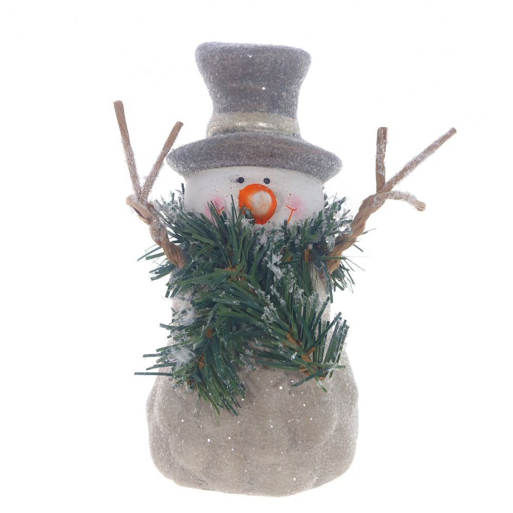 фото Фигурка декоративная "снеговик", 14x8x14 см ремекоклаб