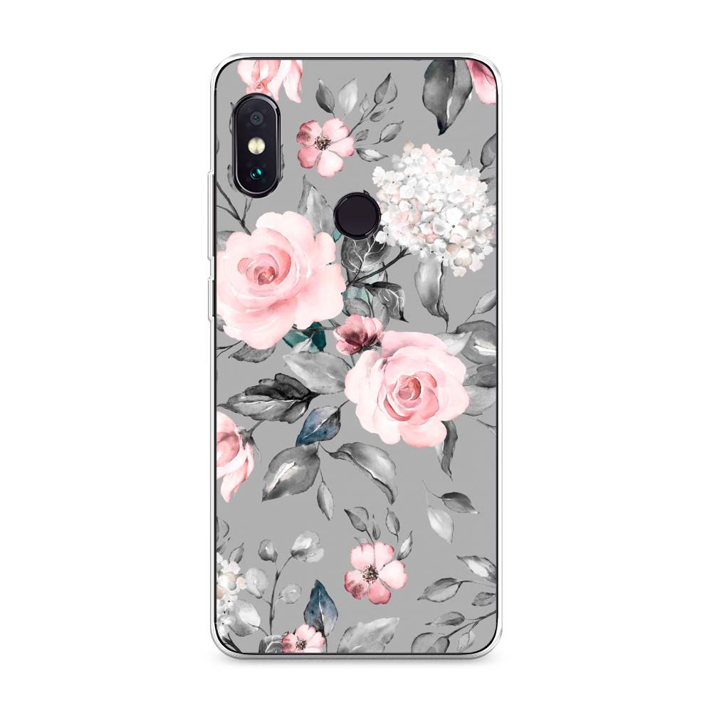 

Чехол Awog "Розы на сером" для Xiaomi Redmi Note 5/Note 5 Pro, 32750-8