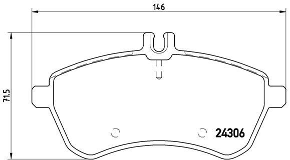 

Комплект тормозных колодок Brembo P50067