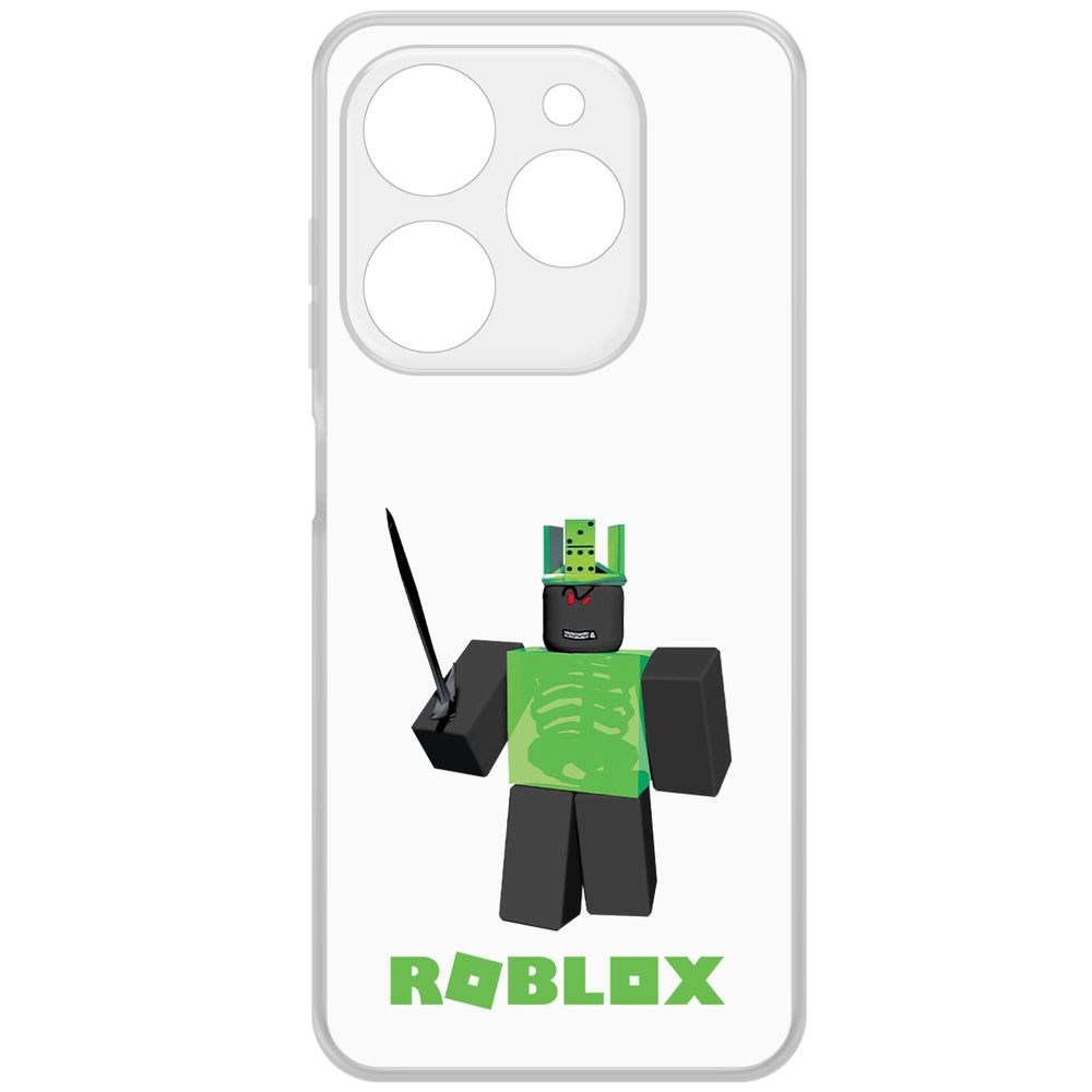 

Чехол-накладка Krutoff Clear Case Roblox-1x1x1x1x1 для TECNO Spark Go 2024, Прозрачный