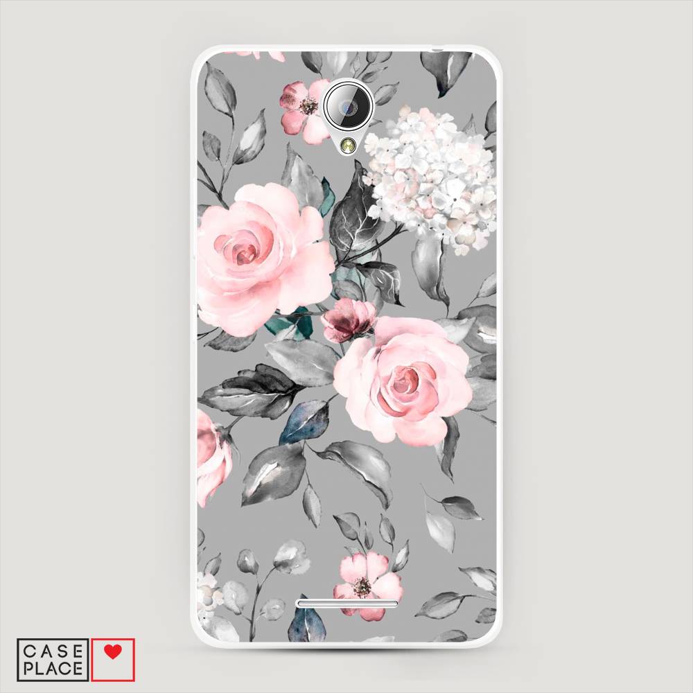 

Чехол Awog "Розы на сером" для Lenovo A5000, 111950-8