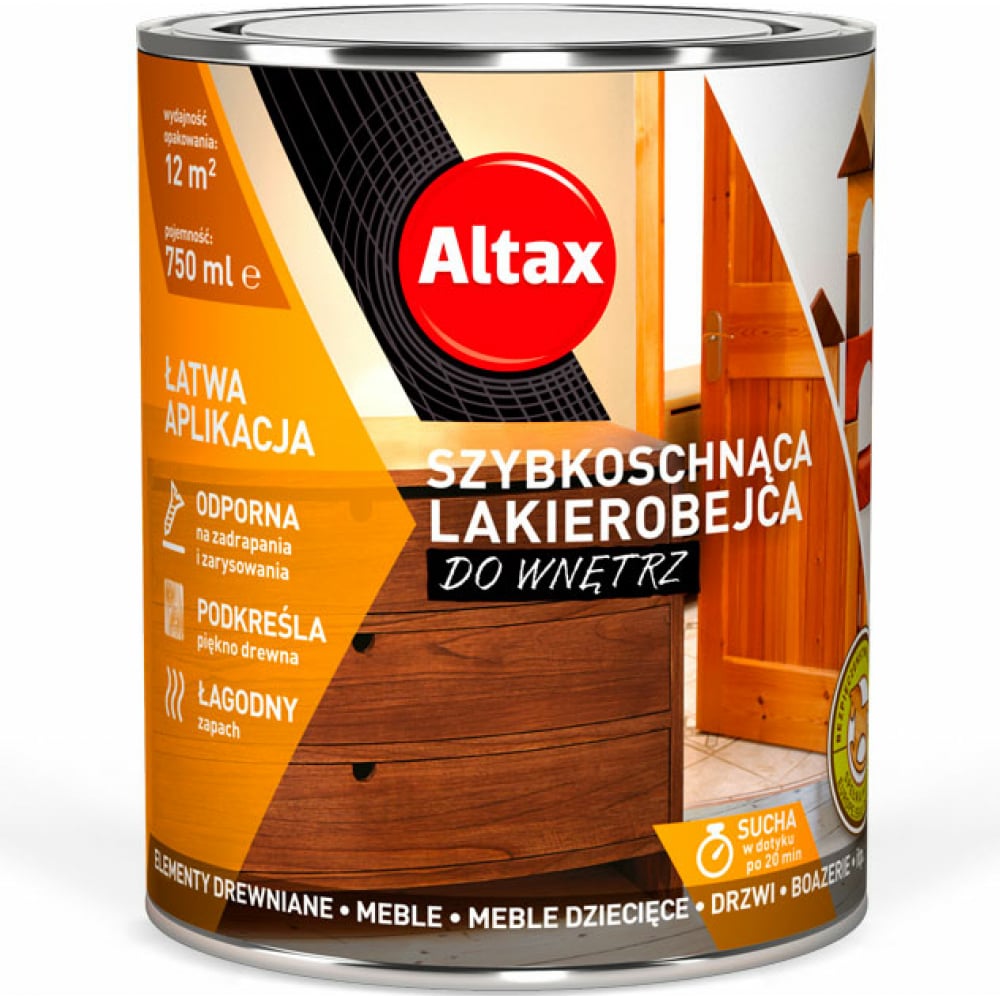 

Лак-морилка для внутренних работ ALTAX 50830-07-000075