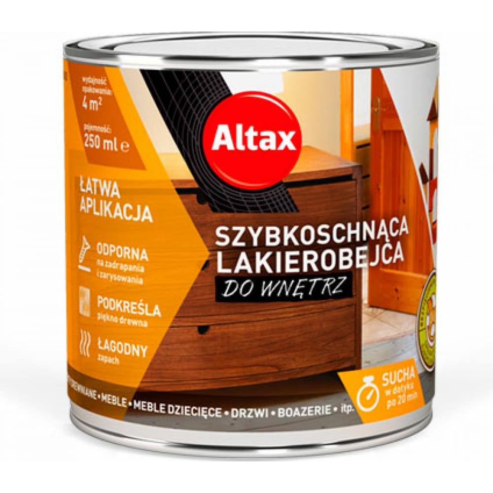 

Лак-морилка для внутренних работ ALTAX 50830-04-000025