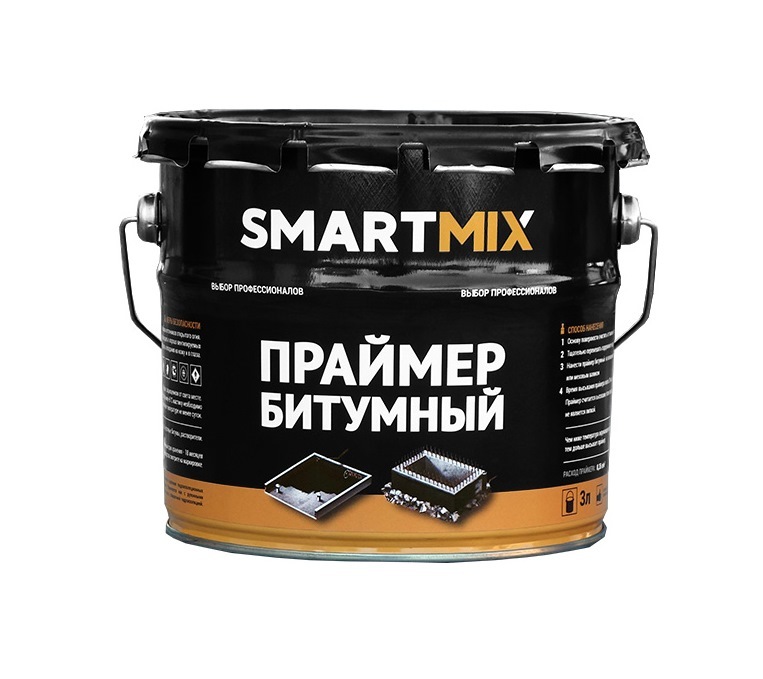 Праймер битумный SmartMix 3л/2,5кг основа праймер под макияж разглаживающая с эффектом сияния 30 мл