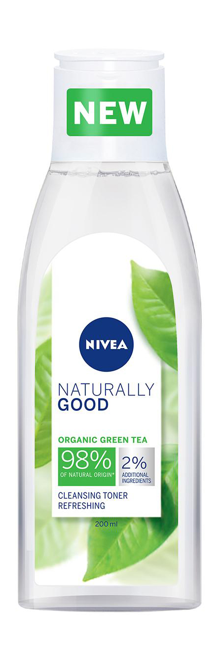 фото Тоник для лица nivea naturally good organic green tea cleansing, 200мл