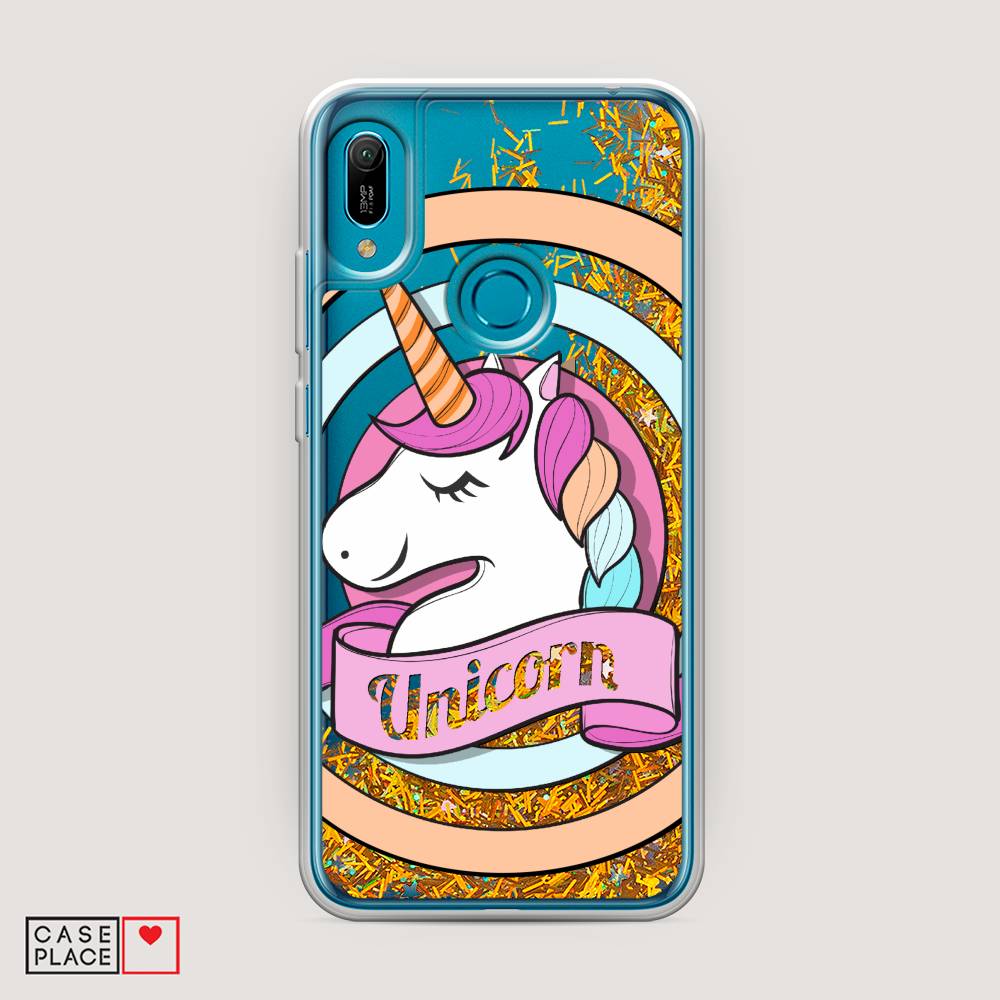 

Чехол Awog на Huawei Y6 2019 "Unicorn зефирный", Розовый;белый;голубой, 68690-1