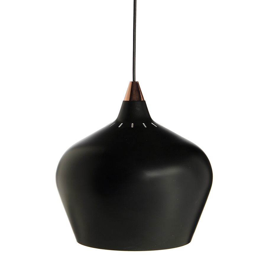фото Лампа подвесная cohen small, 15хø16 см, черная матовая, черный шнур frandsen