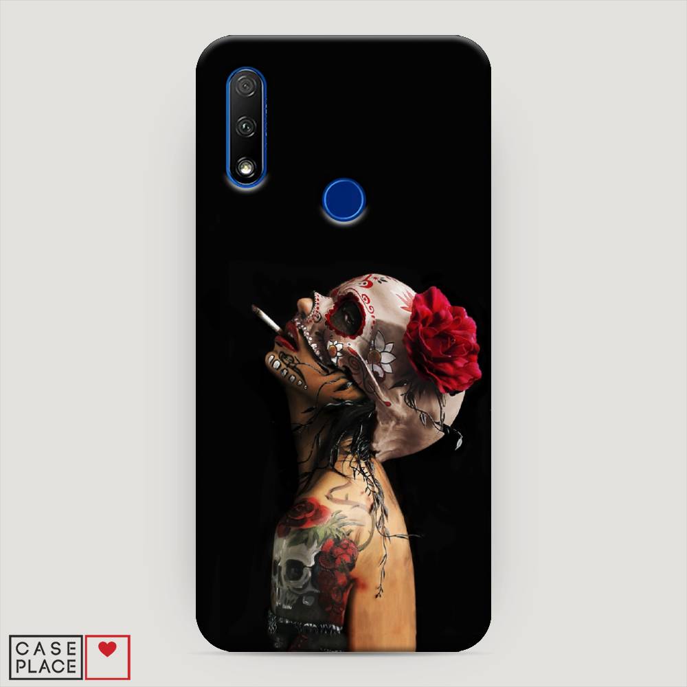 

Чехол Awog "Девушка с черепом" для Huawei P Smart Z, 69420-7