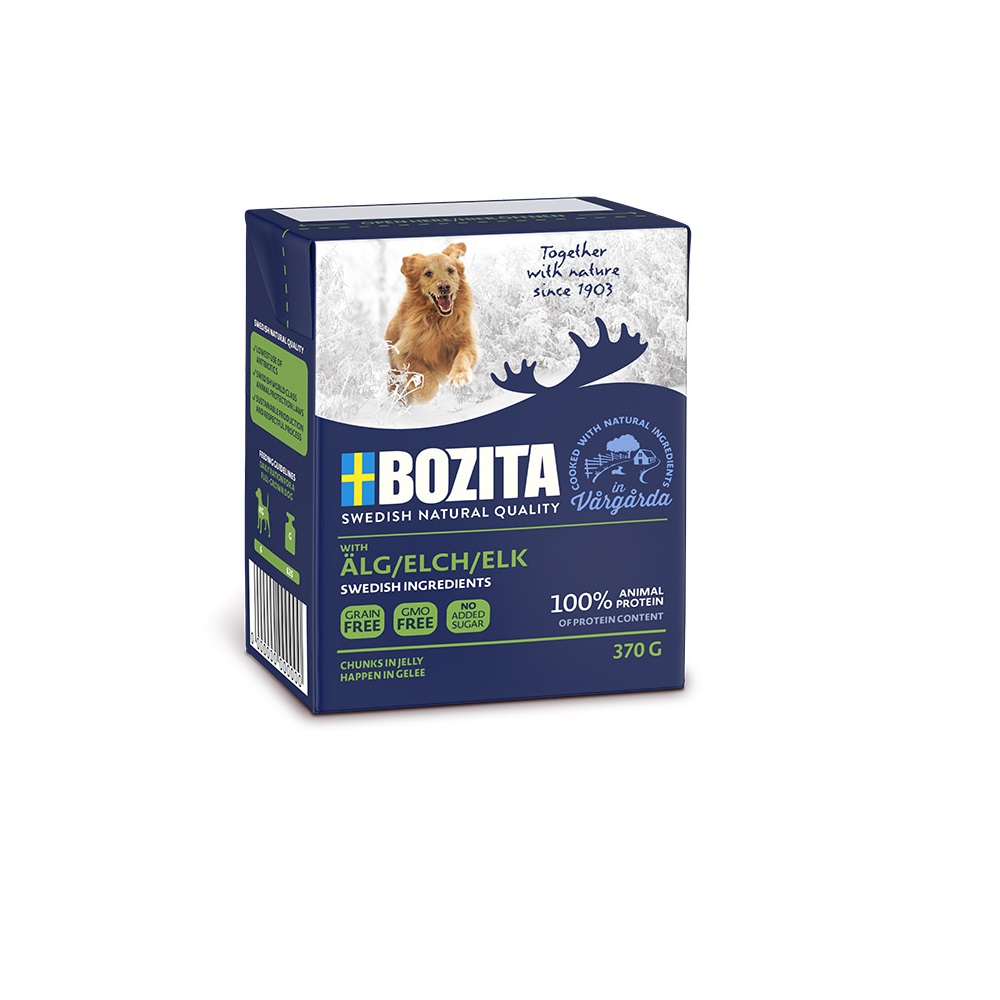 фото Влажный корм для собак bozita naturals, лось, 370г