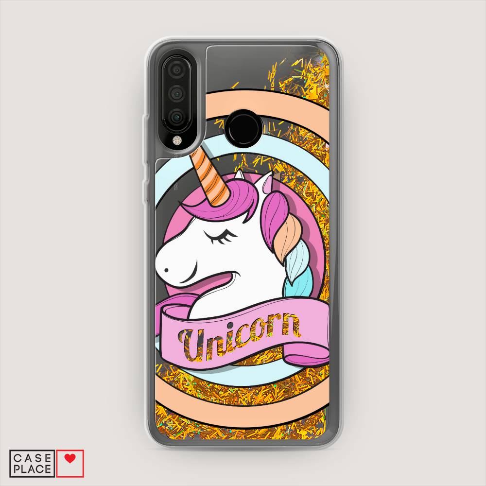 

Чехол Awog на Huawei P30 Lite "Unicorn зефирный", Розовый;белый;голубой, 67990-1