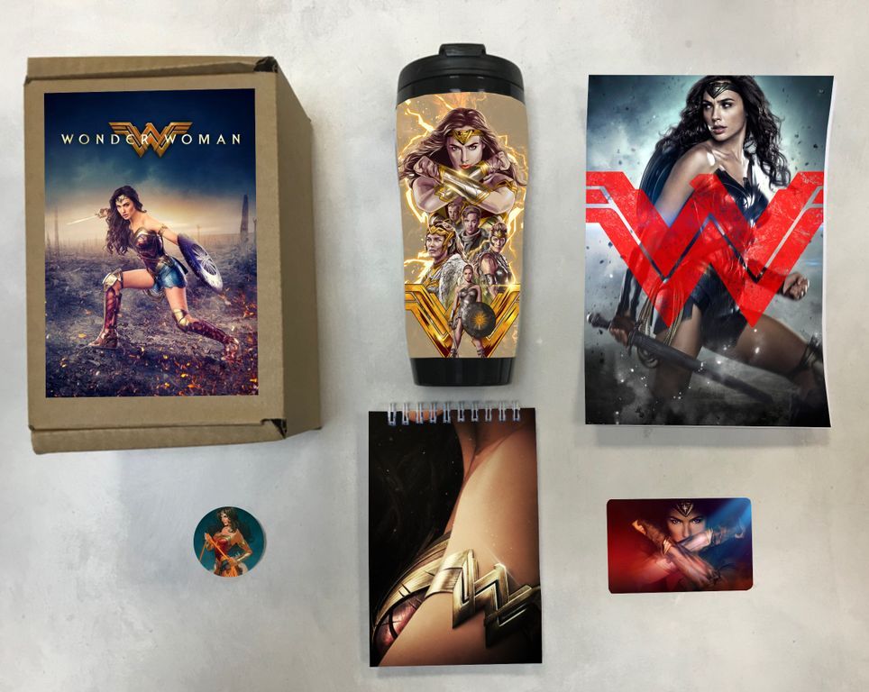 

Бокс с подарком Чудо Женщина, Wonder Woman - 7, 53464792-1, 5 предметов