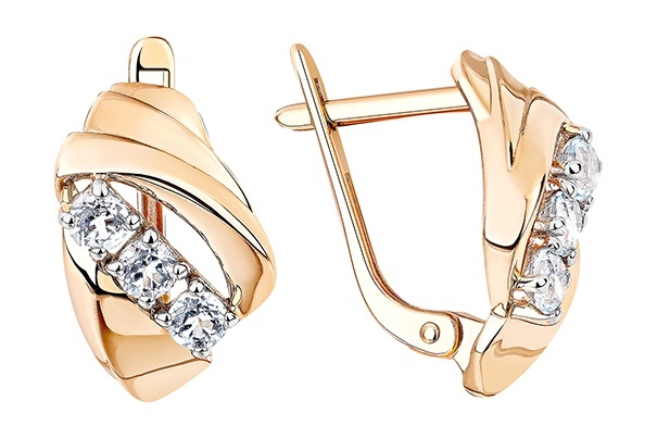 

Серьги из золота Kari Jewelry 214955, топаз, 214955