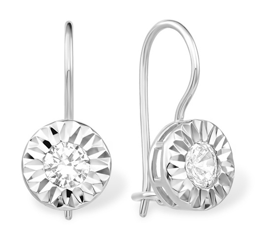 

Серьги из серебра Kari Jewelry 237585, фианит, 237585