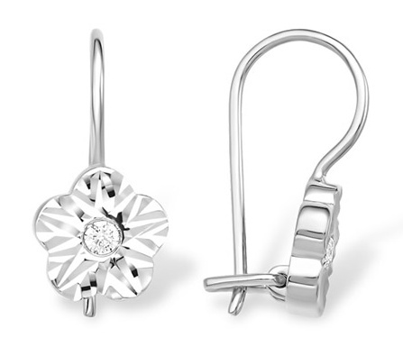 

Серьги из серебра Kari Jewelry 222576, фианит, 222576
