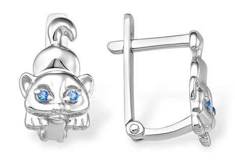 

Серьги из серебра Kari Jewelry 222575, фианит, 222575