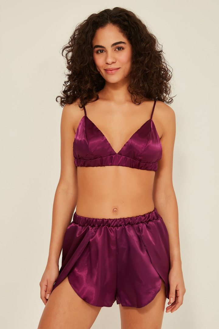 Пижама женская C&CITY 25393 фиолетовая S (товары доставляются из-за рубежа)
