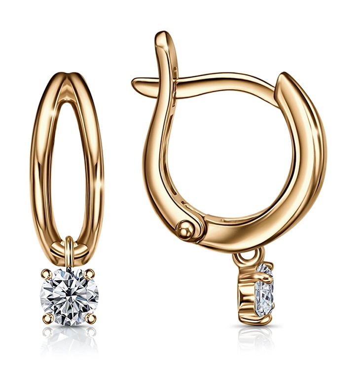 

Серьги из серебра Kari Jewelry 222520, фианит, 222520