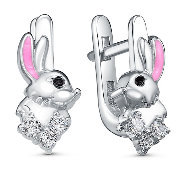 

Серьги из серебра Kari Jewelry 230753, фианит, 230753