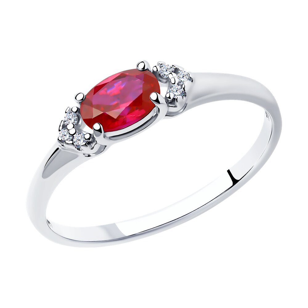 

Кольцо из серебра р. 16 SOKOLOV 84010015, корунд синтетический\фианит, 84010015
