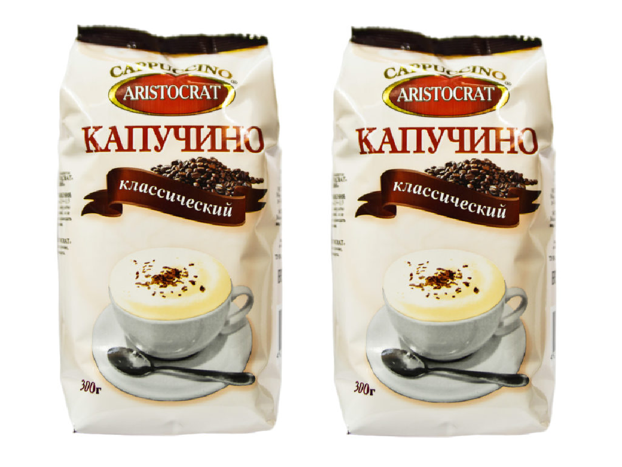 Кофейный напиток Aristocrat растворимый Капучино Классический, 300 г х 2 шт