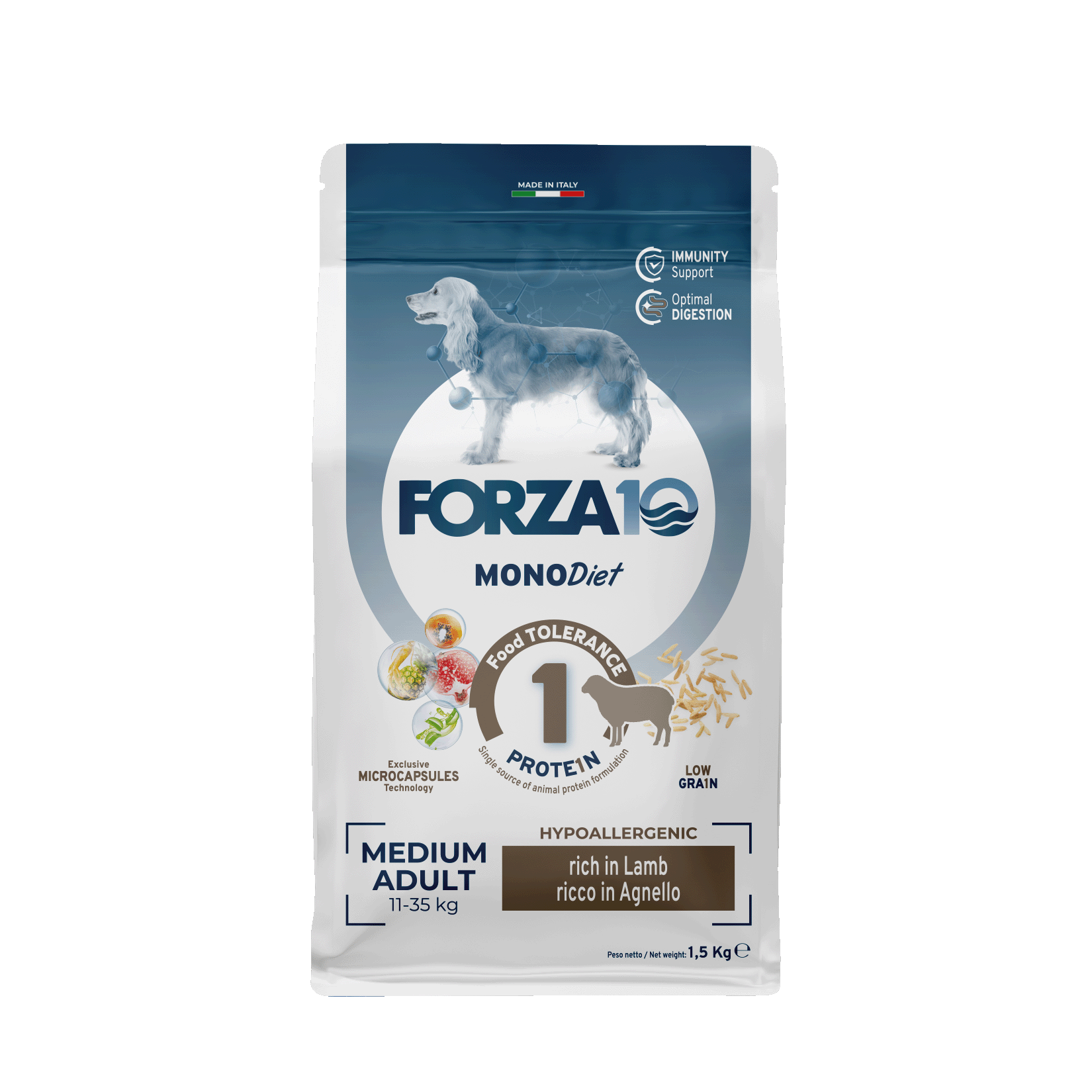 Сухой корм для собак Forza10 Diet Medium, ягненок, 1,5кг