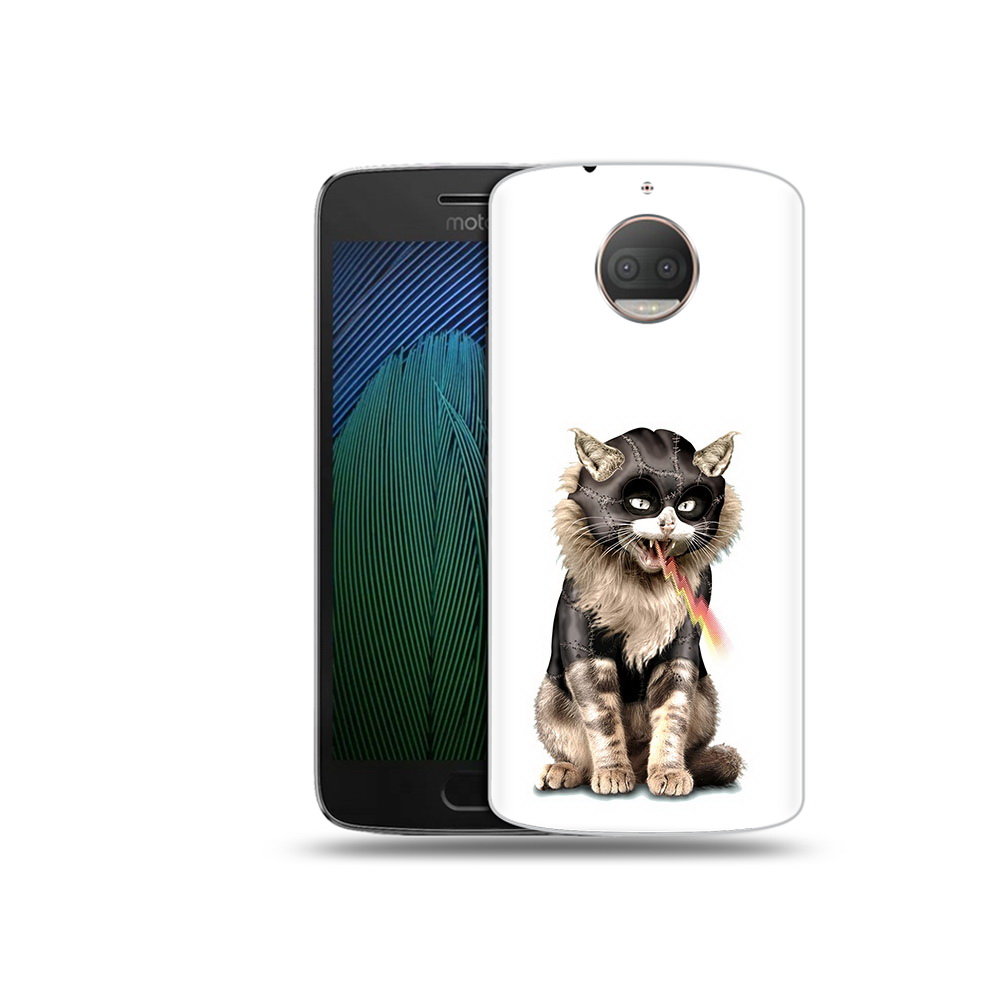 

Чехол MyPads Tocco для Motorola Moto G5S Plus дьяволский кот (PT75337.377.341), Прозрачный, Tocco