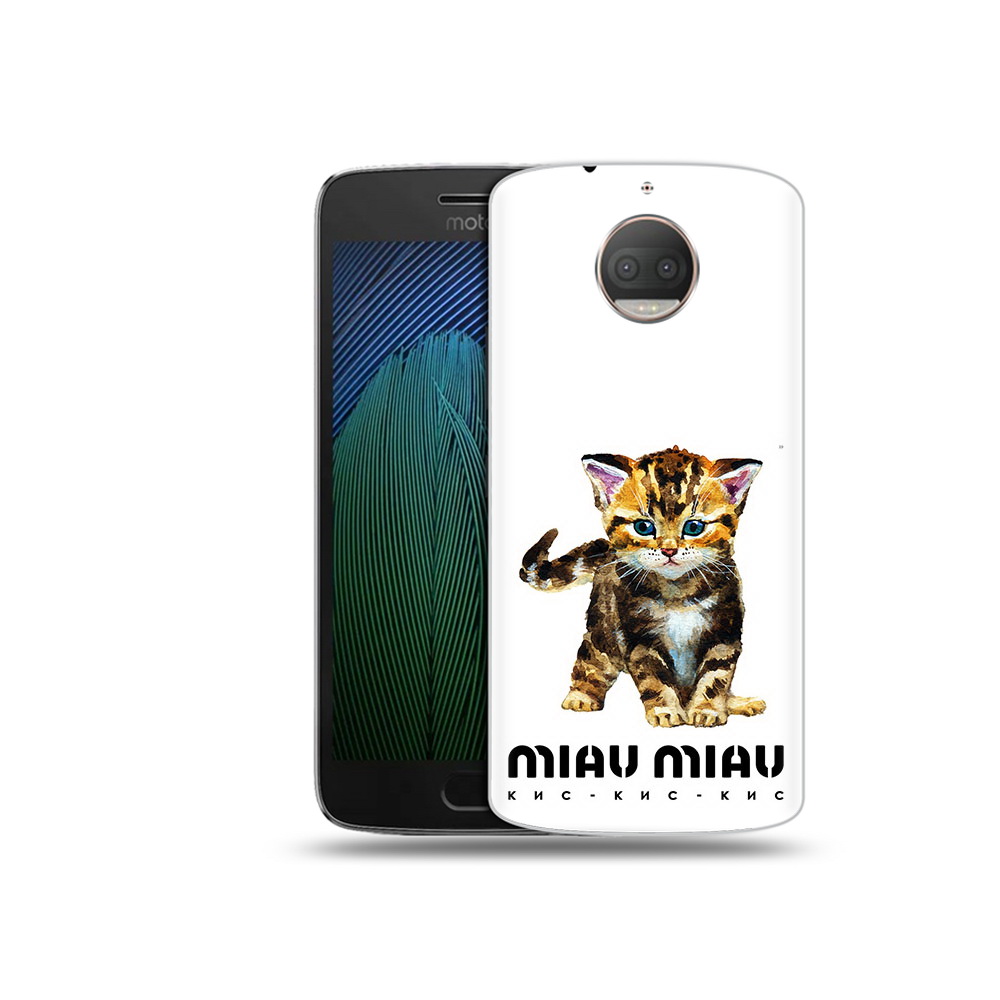 

Чехол MyPads Tocco для Motorola Moto G5S Plus Бренд miau miau (PT75337.377.34), Прозрачный, Tocco