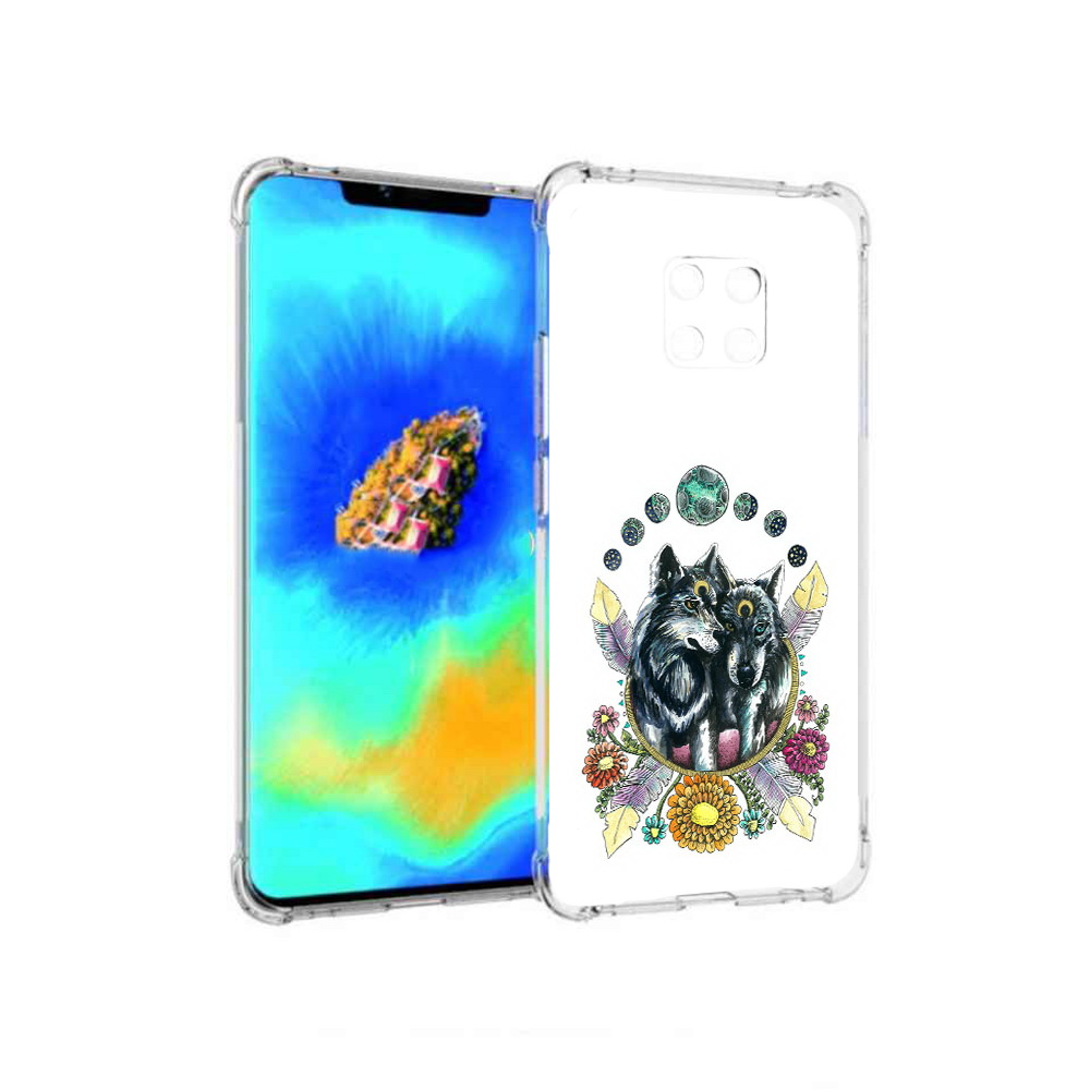 

Чехол MyPads красивые волки абстракция для Huawei Mate 20 Pro, Прозрачный, Tocco