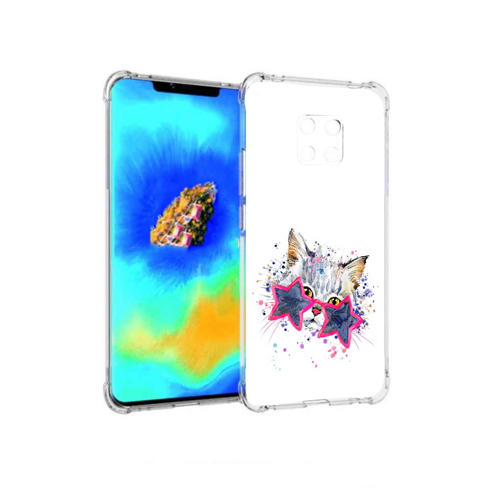 

Чехол MyPads звездные очки для Huawei Mate 20 Pro, Прозрачный, Tocco