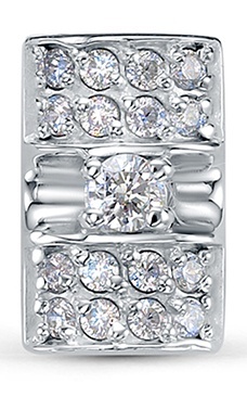 

Бегунок из серебра Kari Jewelry 237346, фианит, 237346