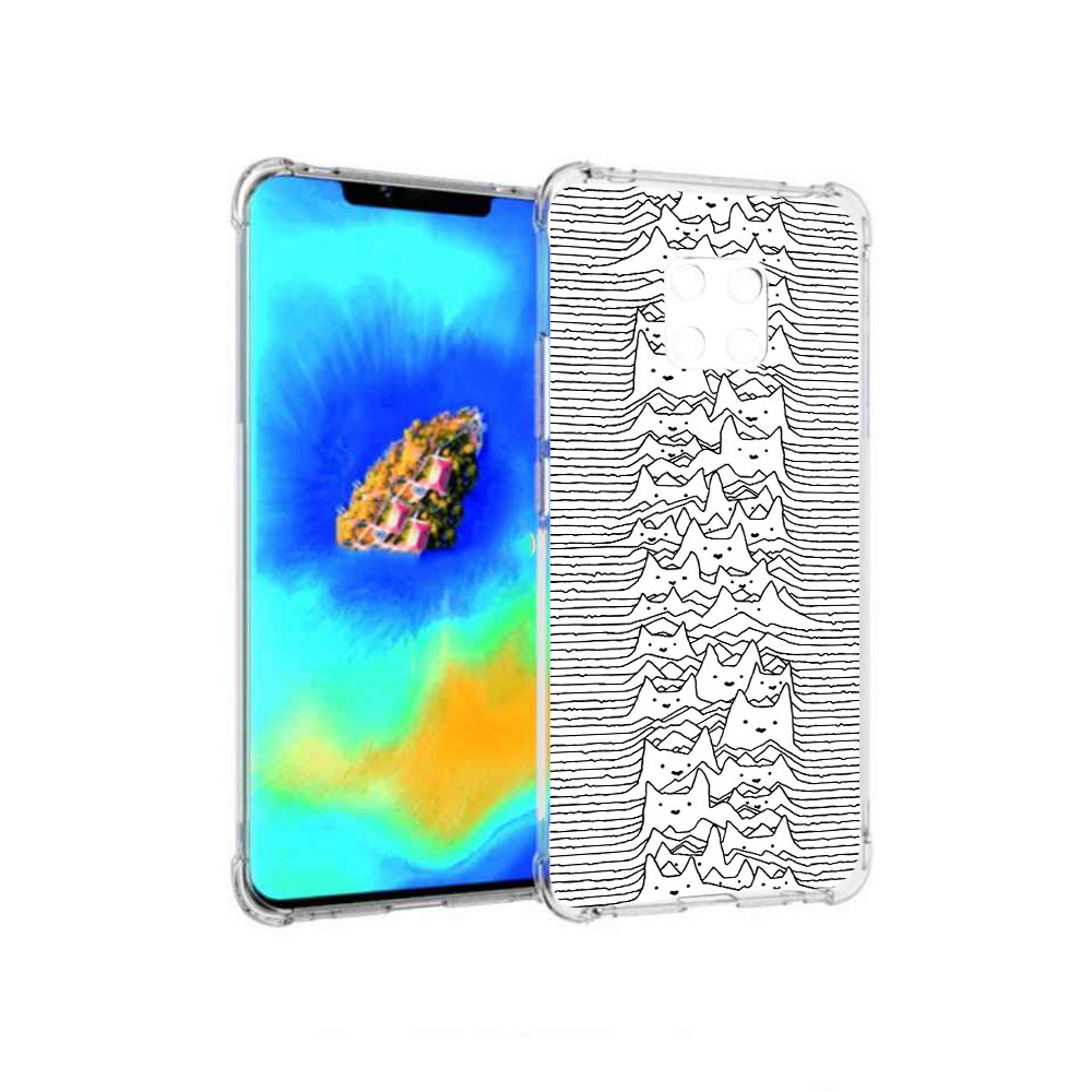 

Чехол MyPads черно белые коты 3D для Huawei Mate 20 Pro, Прозрачный, Tocco