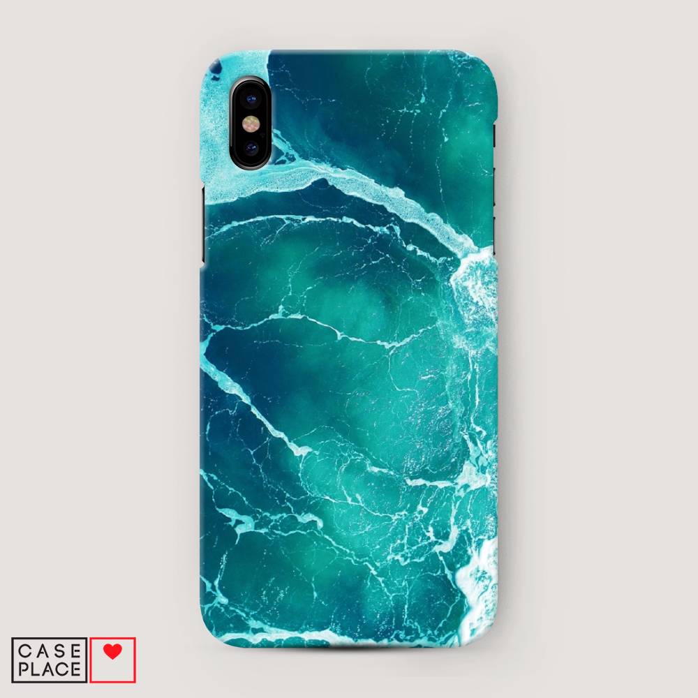 

Пластиковый чехол "Изумрудный океан" на Apple iPhone XS Max (10S Max), 11920-3