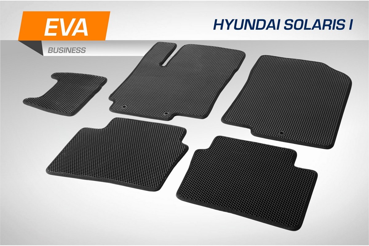 

Коврики в салон AutoFlex EVA Business Hyundai Solaris I SD, HB 2010-2017, 5 ч., 3230101, 3230101